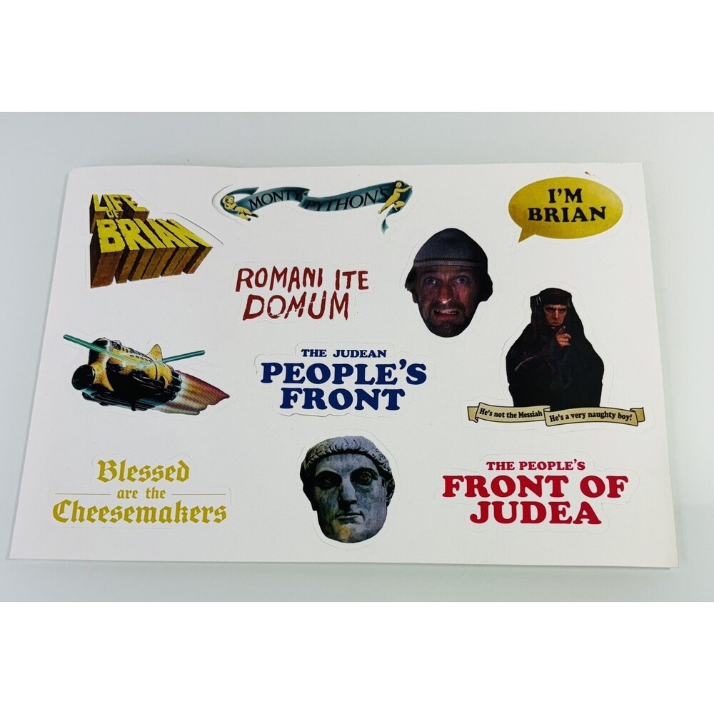 Monty Python's Life of Brian 40th Anniversary Limited Edition Stickers Sheet